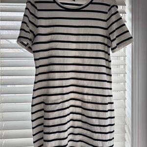 Banana Republic Navy and White Striped Mini Dress
